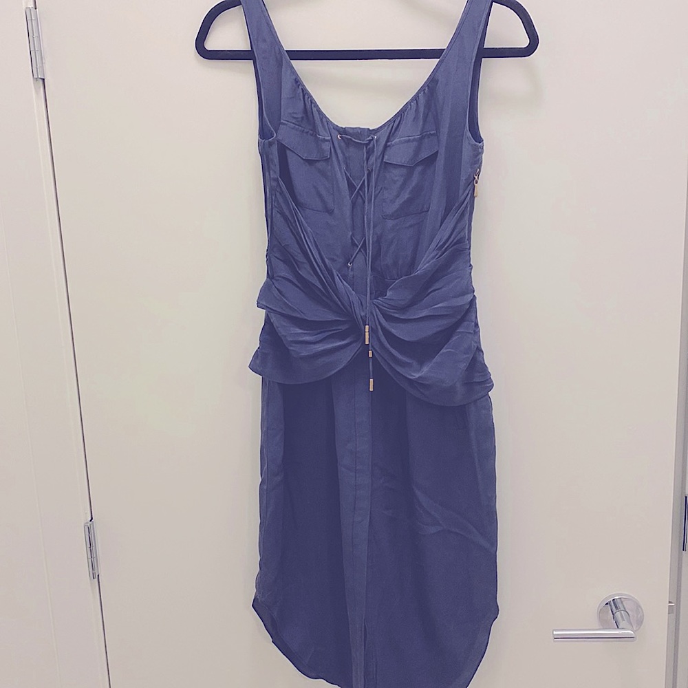 Anthropologie Loose Fit Blue Dress (Over Knee)